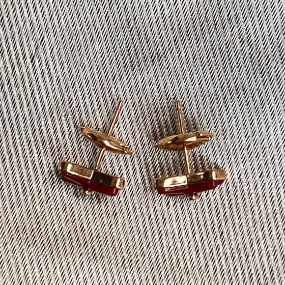 Chaumet Red Stud Earrings - Picture 12 of 12